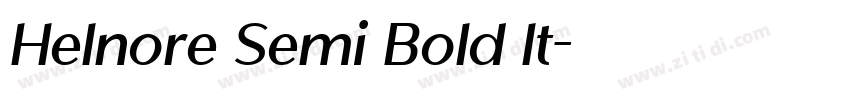 Helnore Semi Bold It字体转换 Helnore Semi Bold It字体转换